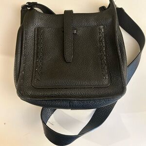 Rebecca Minkoff Black Pebbled Leather Crossbody Bag